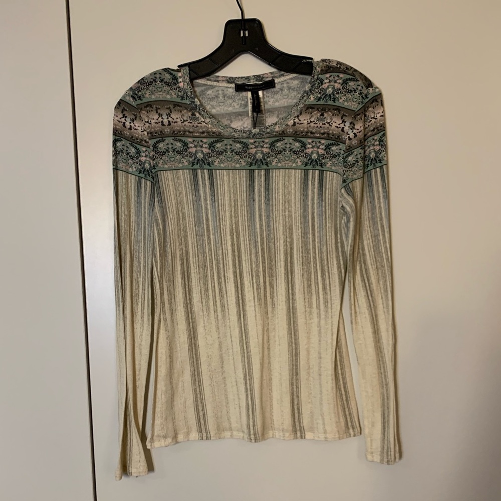 Bcbg Asher Border Striped Top - Picture 2 of 3